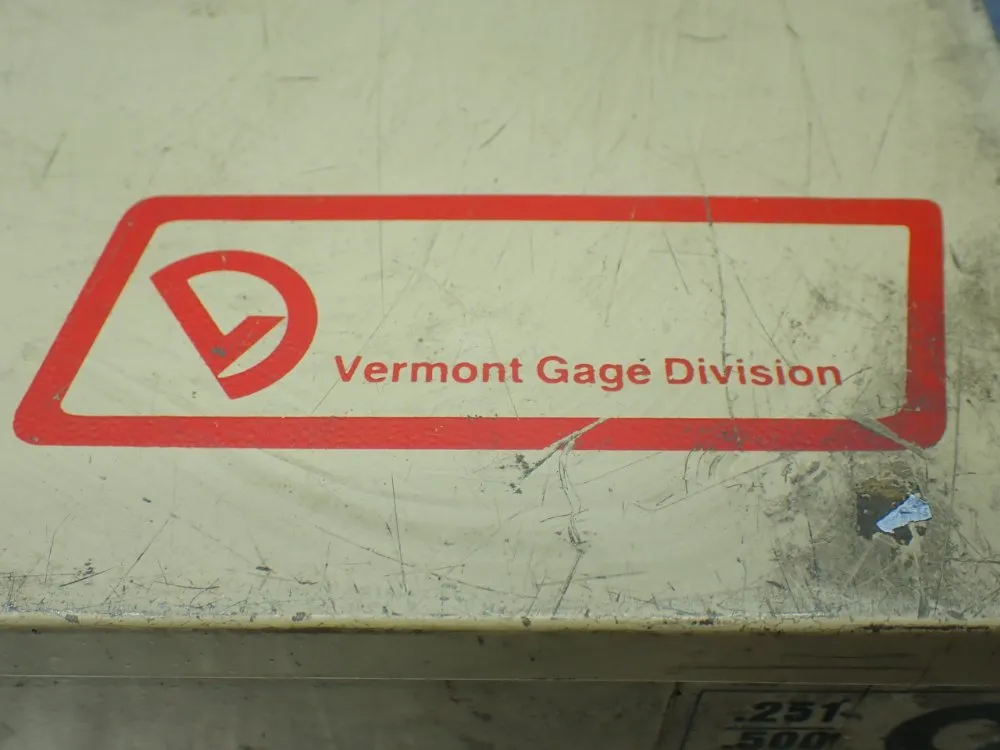 Vermont Gage Plug Gage Set (incomplete) - .251-.500