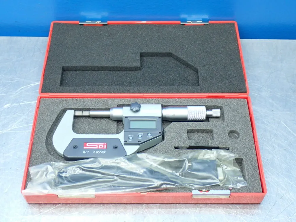 Spi 0-1" 0.00005" Digital Blade Micrometer. - 13-816-4