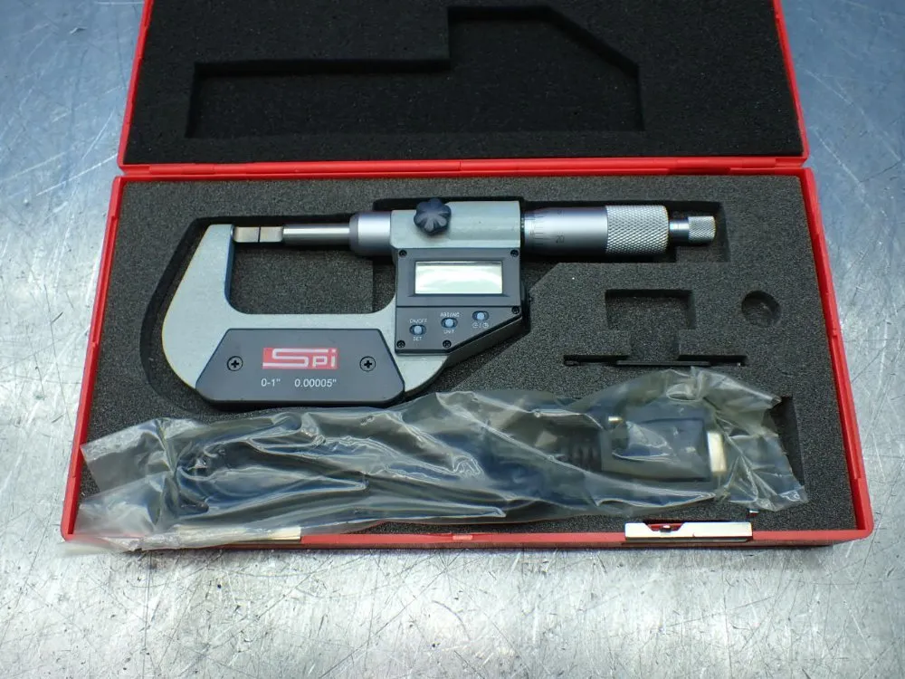 Spi 0-1" 0.00005" Digital Blade Micrometer. - 13-816-4