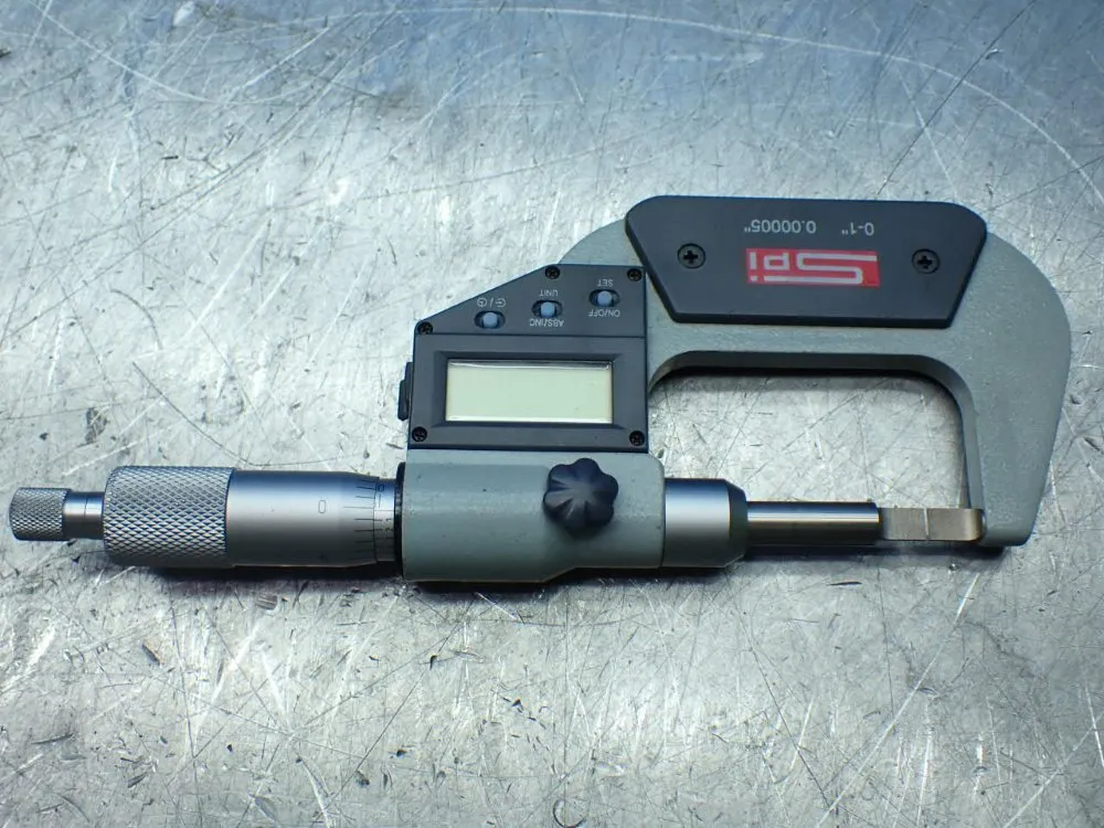 Spi 0-1" 0.00005" Digital Blade Micrometer. - 13-816-4