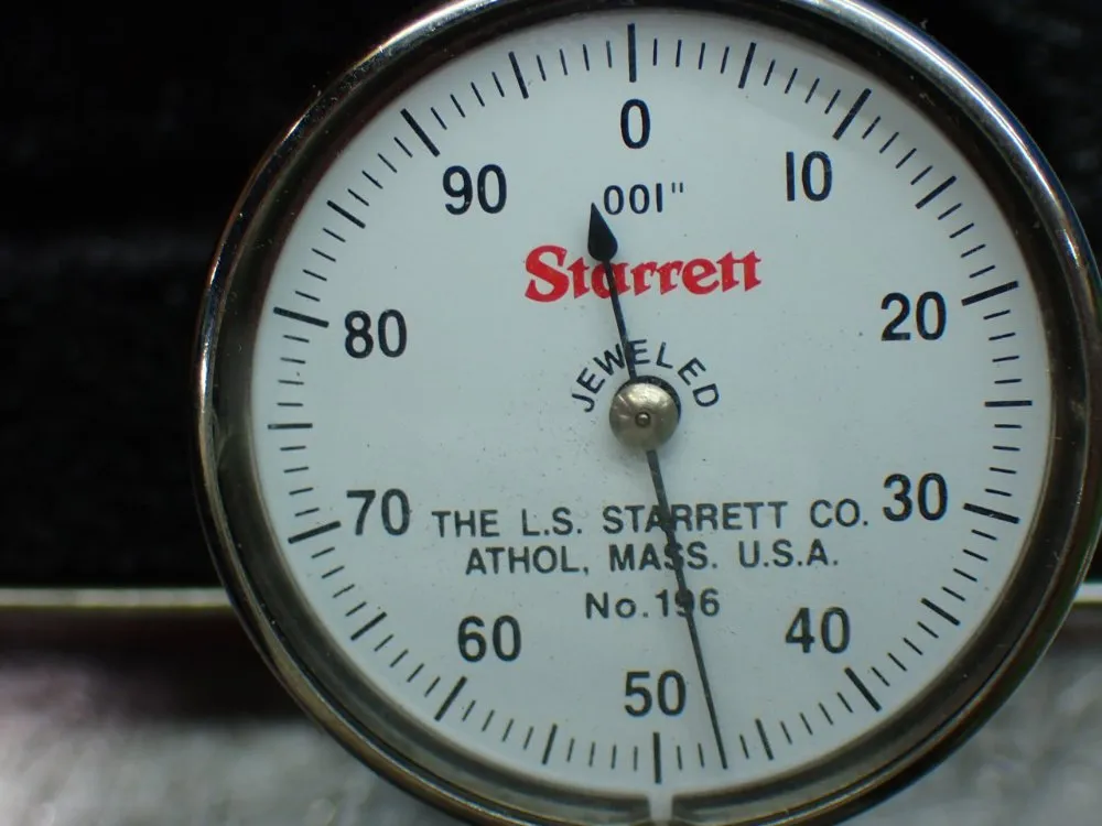Starrett Back Plunger Dial Indicator - 196