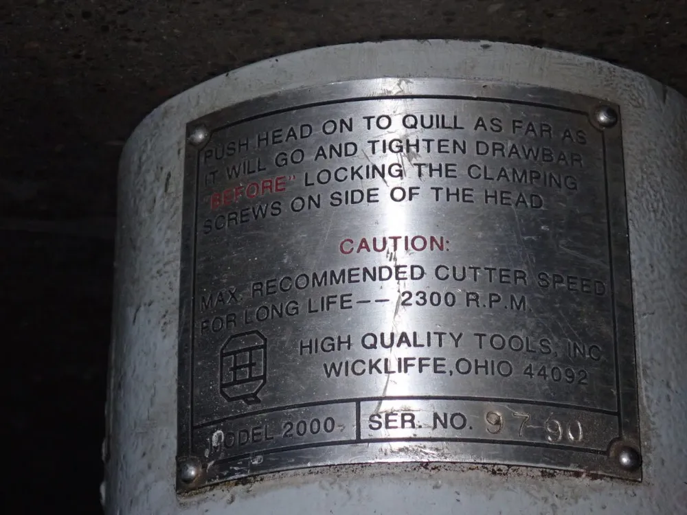 High Quality Tools Right Angle Milling Head - 2000