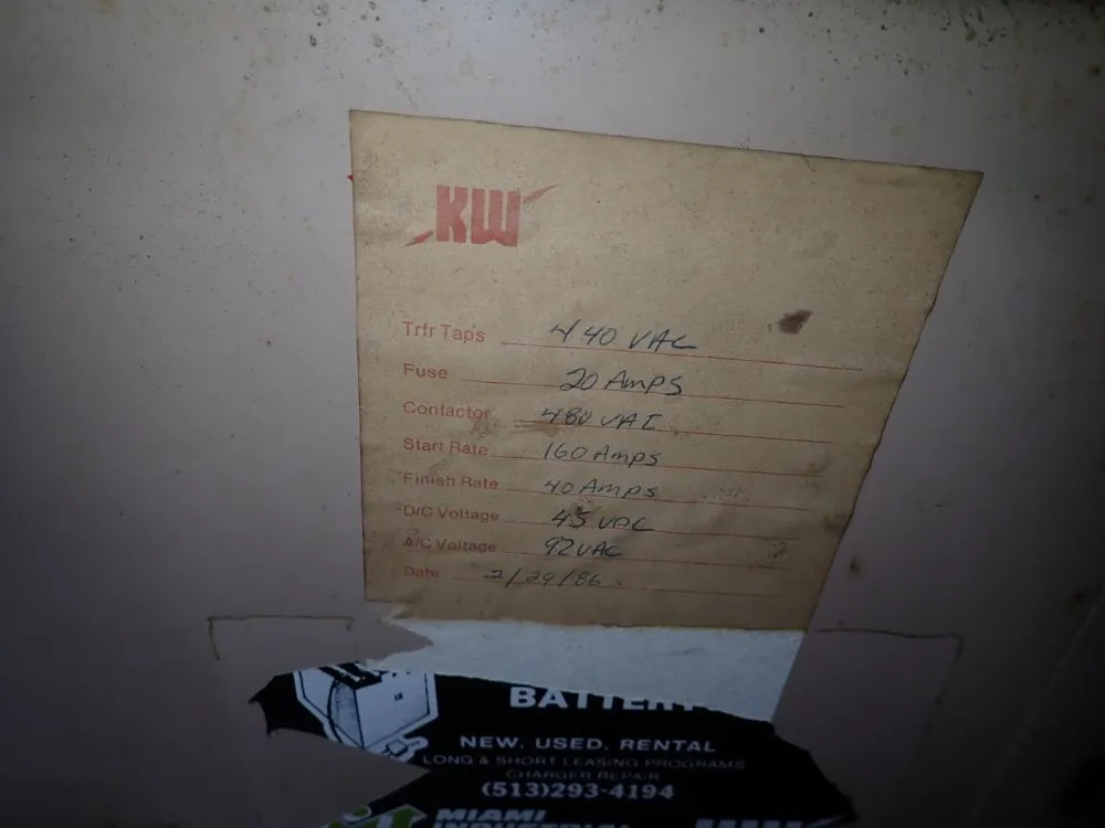 Hertner 975 Ah Battery Charger - 3tf18-960