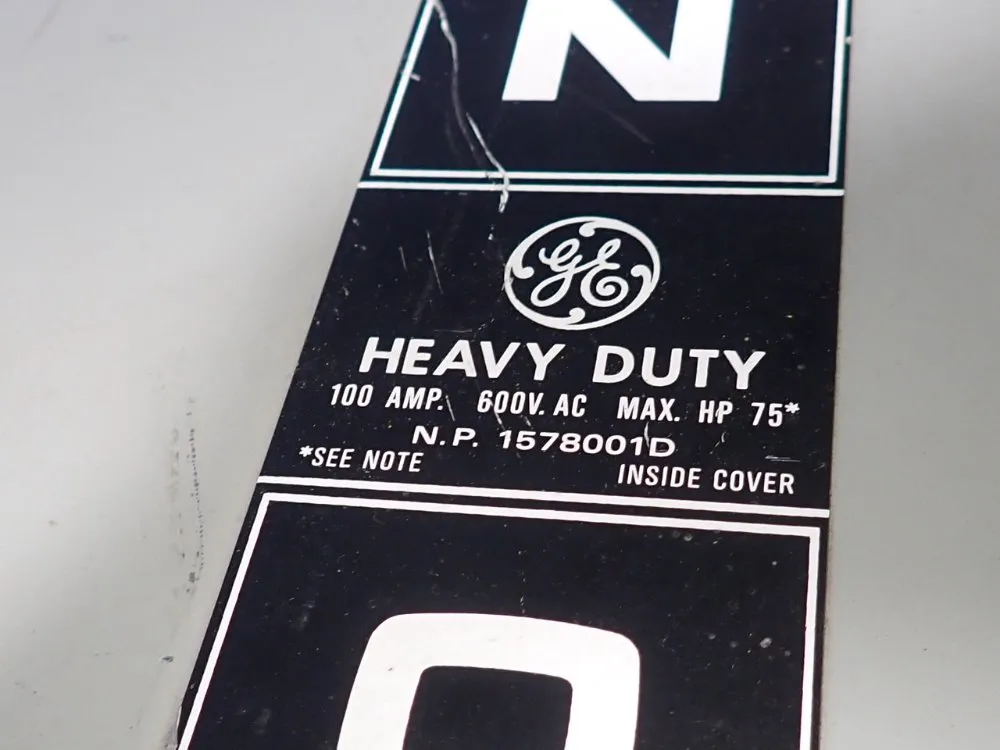 General Electric 100 Amps Fusible Disconnect - Th3363j