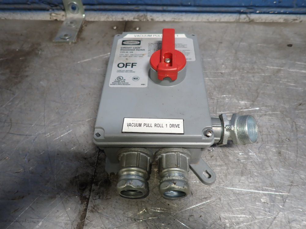 Hubbell 30 Amps Disconnect Switch - Hblds3vfd