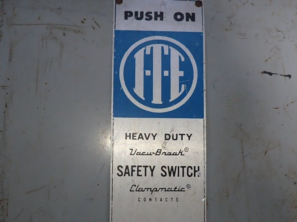 I-t-e Imperial Corporation 200 Amps Non Fusible Disconnect - Nf-354