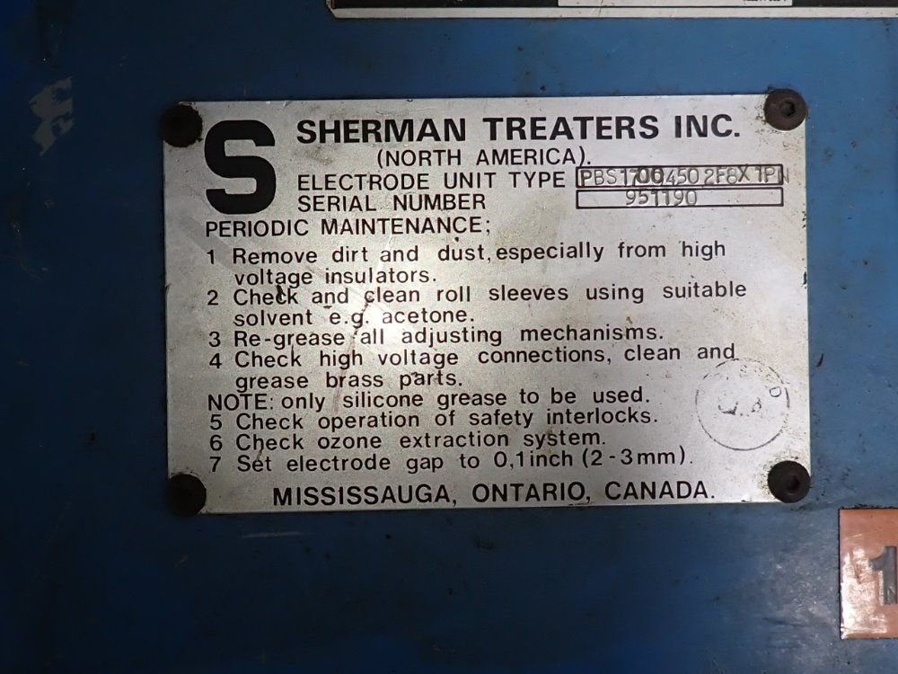 Sherman Treaters Inc Control - Pbs17004502f8x1pn