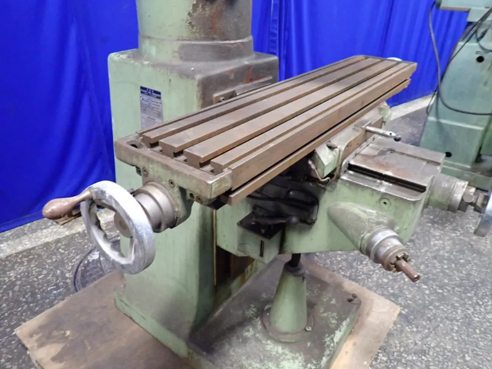 S & K Machine Tool Rebuilder 42" X 9" Vertical Mill - Ex-cell-o