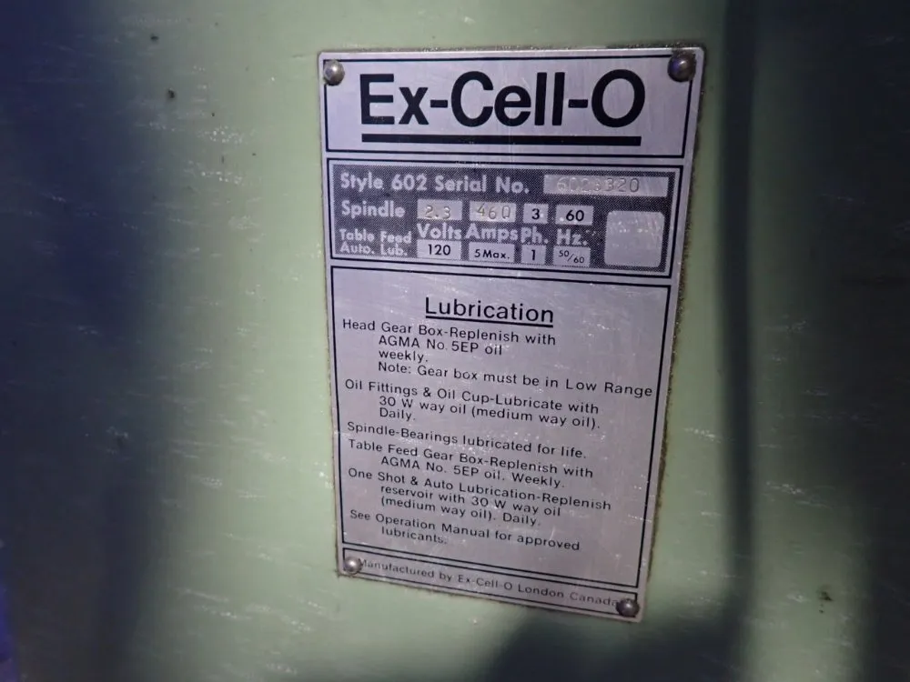 S & K Machine Tool Rebuilder 42" X 9" Vertical Mill - Ex-cell-o