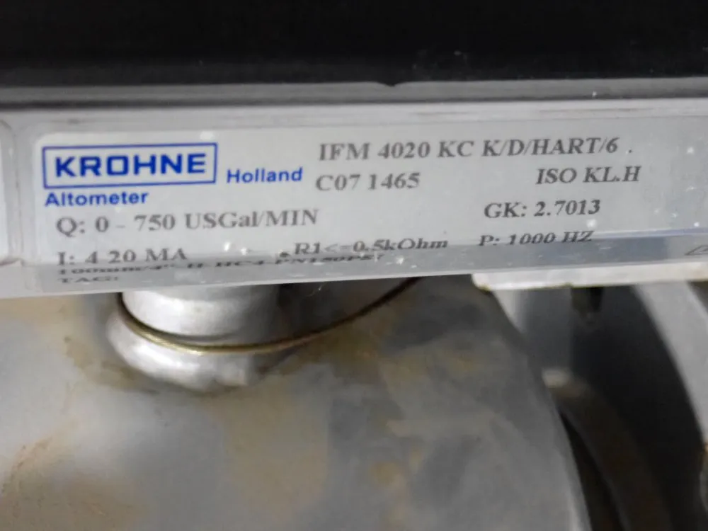 Krohne 4" Flow Meter - Ifc020d