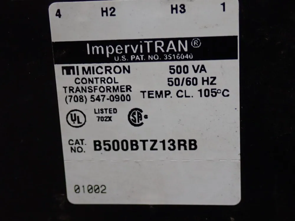 Impervitran 500 Va Transformer - B500btz13rb