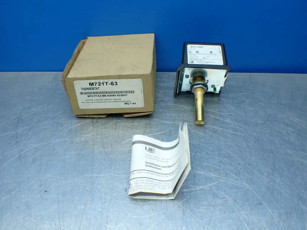 United Electric 0-255f Operating Range Thermostat - M721t-63