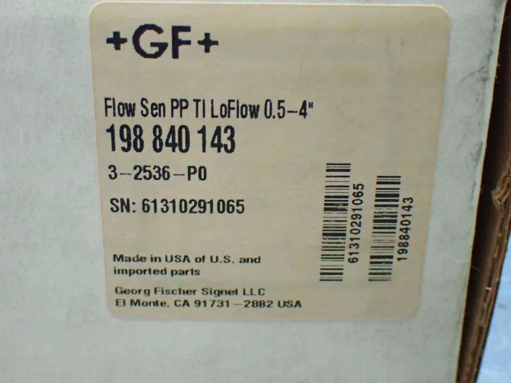 +gf+ Rotor-x Paddlewheel Flow Sensor - 198 840 143