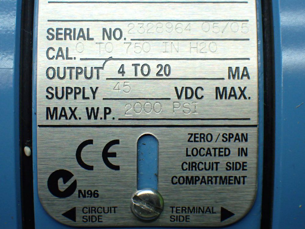 Rosemount Pressure Sensor/transducer - 1151dp5s22b1m7