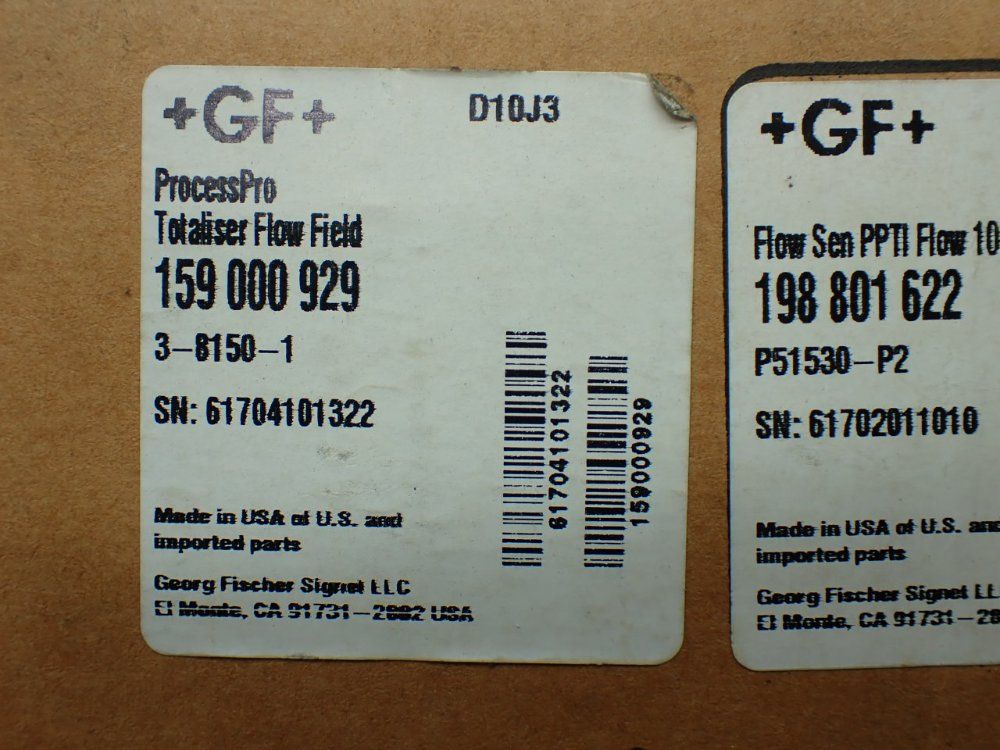 +gf+ Totalizer With 198 801 622 Flow Sensor - 159 000 929