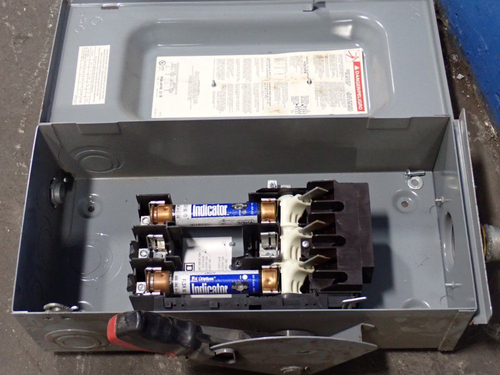 Square D 60 Amp / 600 Vac Fusible Disconnect - H362nrb
