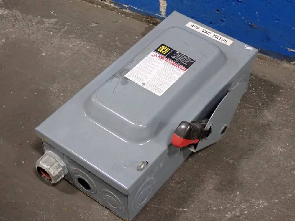 Square D 60 Amp / 600 Vac Fusible Disconnect - H362