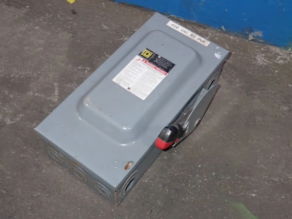 Square D 60 Amp / 600 Vac Fusible Disconnect - H362