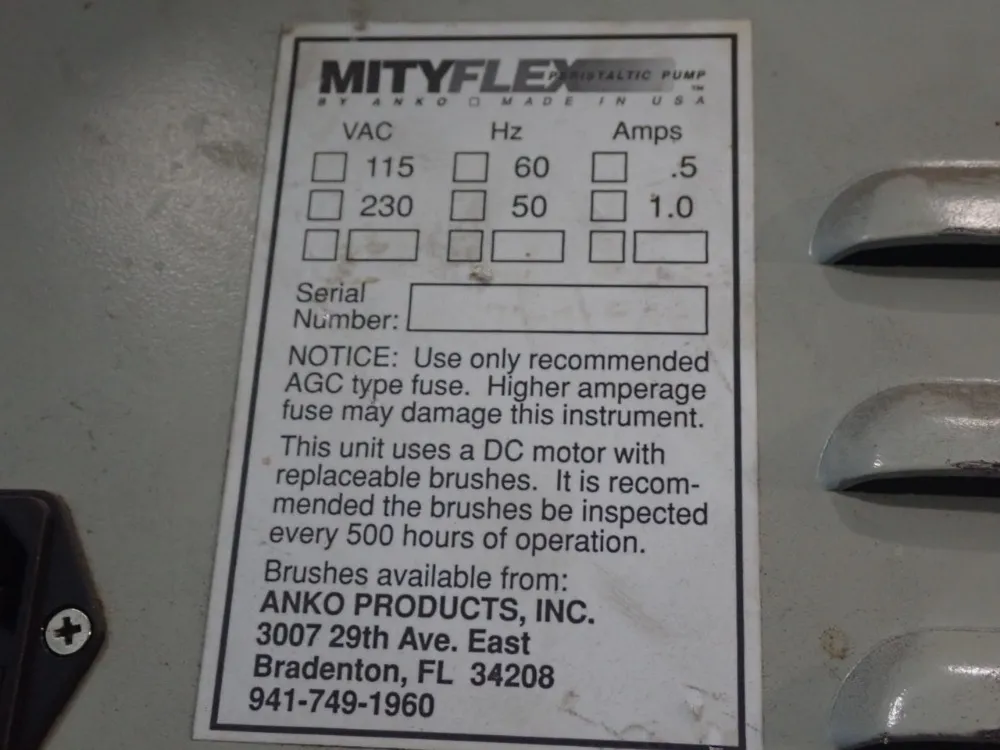 Anko Peristaltic Pump - 913 Mity-flex