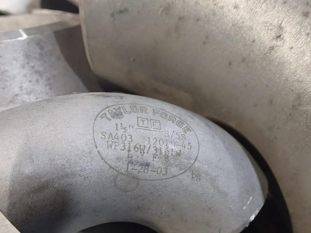 Taylor Forge Stainless Steel Pipe Elbow, Reducer, Bind Flange