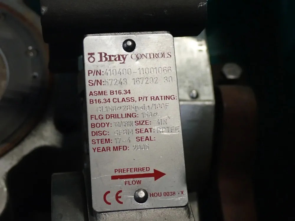 Sureseal, Bray Controls Butterfly Valve