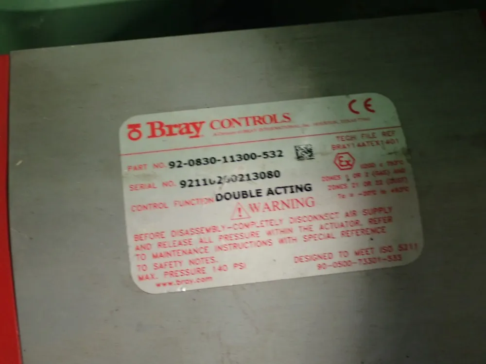 Bray Controls Pneumatic Actuator