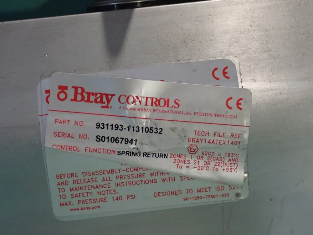 Bray Controls Pneumatic Actuator - 931193-11310532