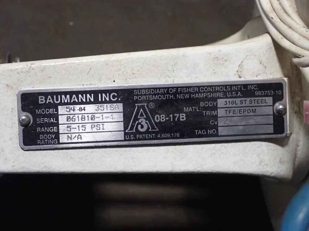 Baumann Pneumatic Actuator - 54-84351sa