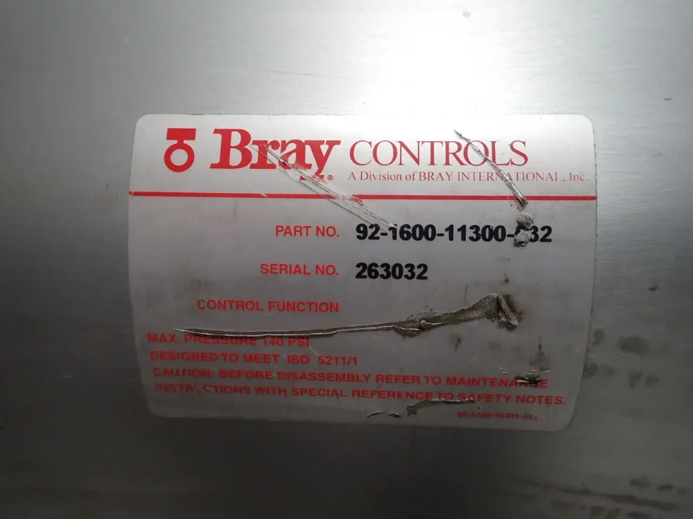 Bray Controls Actuator - 92-1600-11300-532