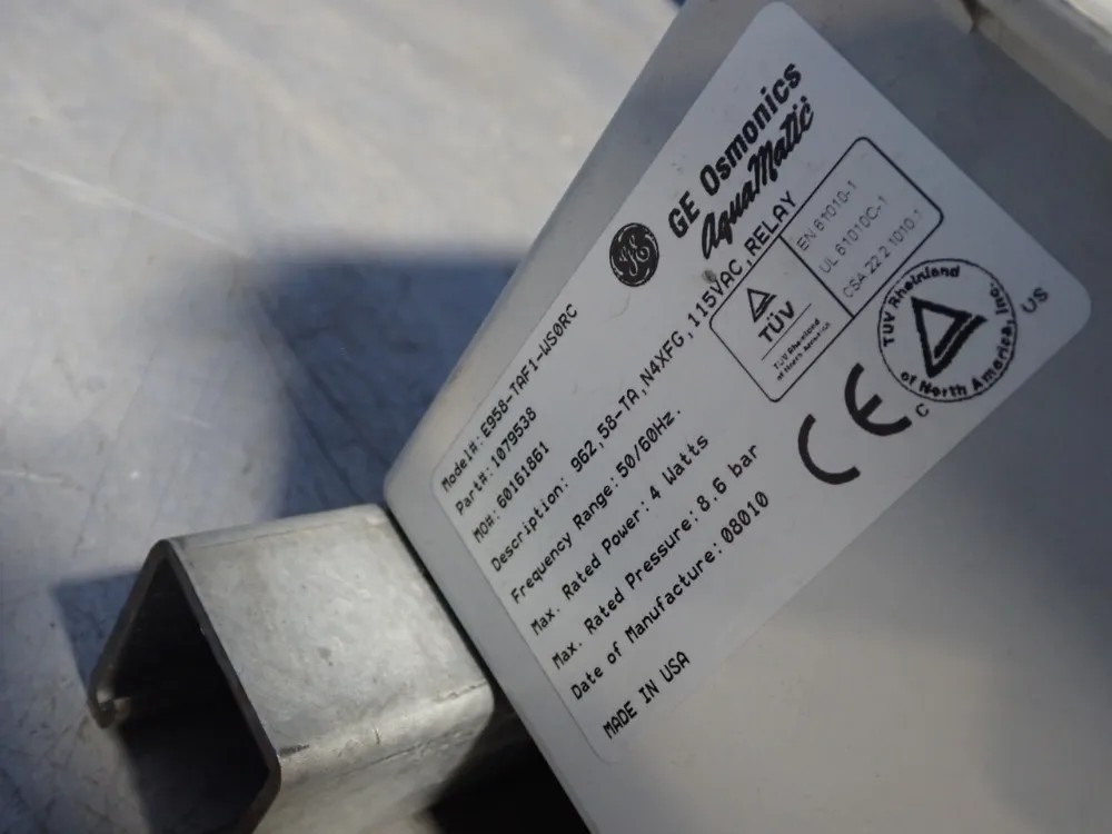 Ge Osmonics Water Softener - E958-taf1-ws0rc