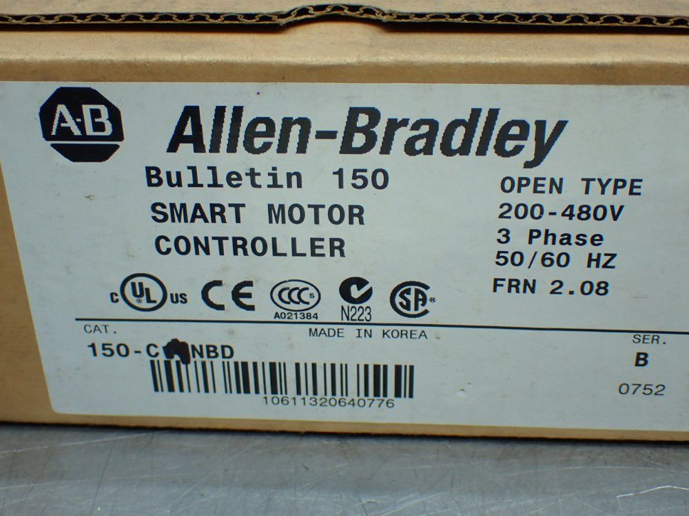 Allen-bradley Smart Motor Controller. Open Type - 150-c9nbd