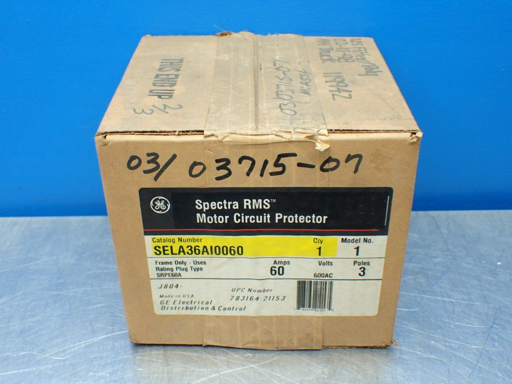 General Electric Spectra Rms Motor Circuit Protector - Sela36ai0060