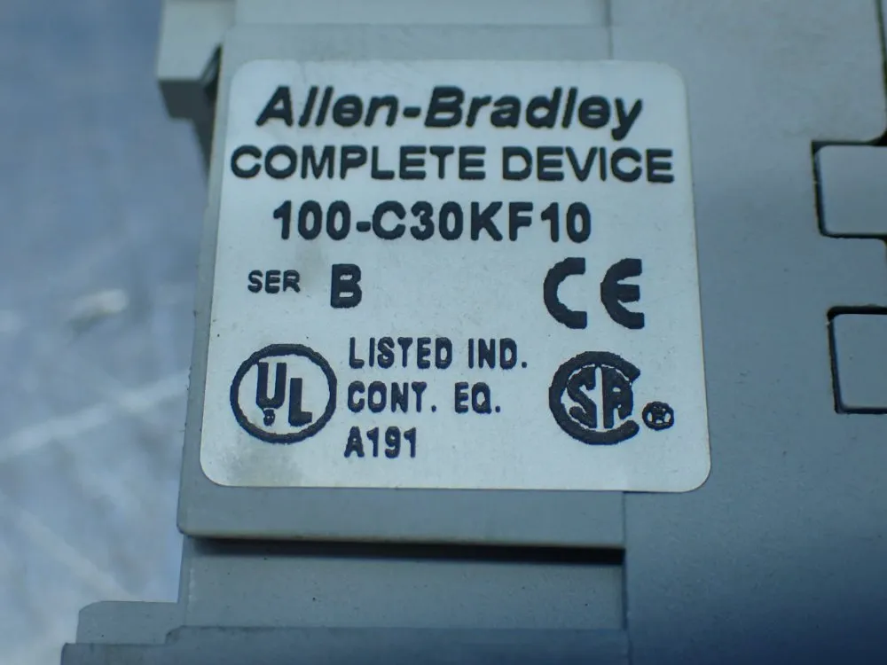 Allen-bradley Contactor - 100-c30kf10