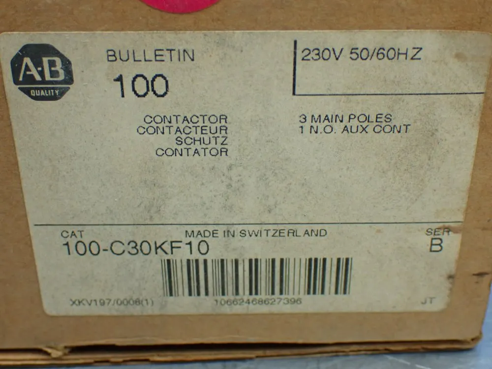 Allen-bradley Contactor - 100-c30kf10