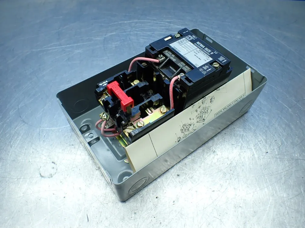 Square D Nema Type 1 Ac Magnetic Starter - 8536 Sbg-1