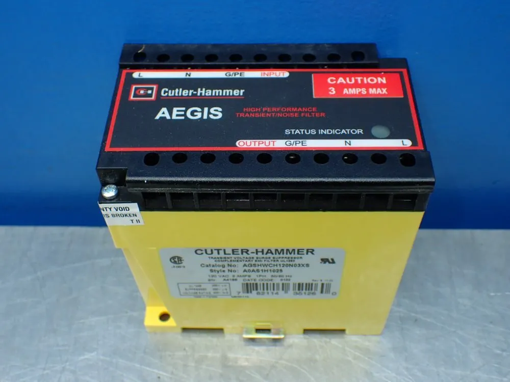 Cutler-hammer Aegis Power Line Filter. - Agshwch120n03xs