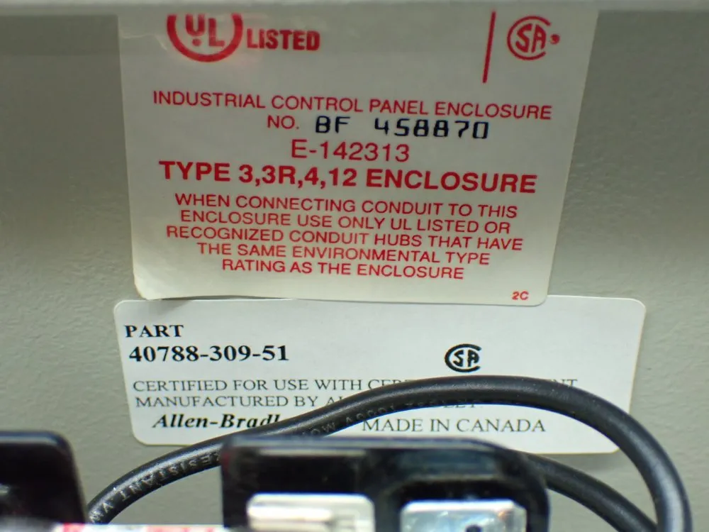 Allen-bradley Non-reversing Starter W/ Enclosure - 109-c16fba1g-3-6p