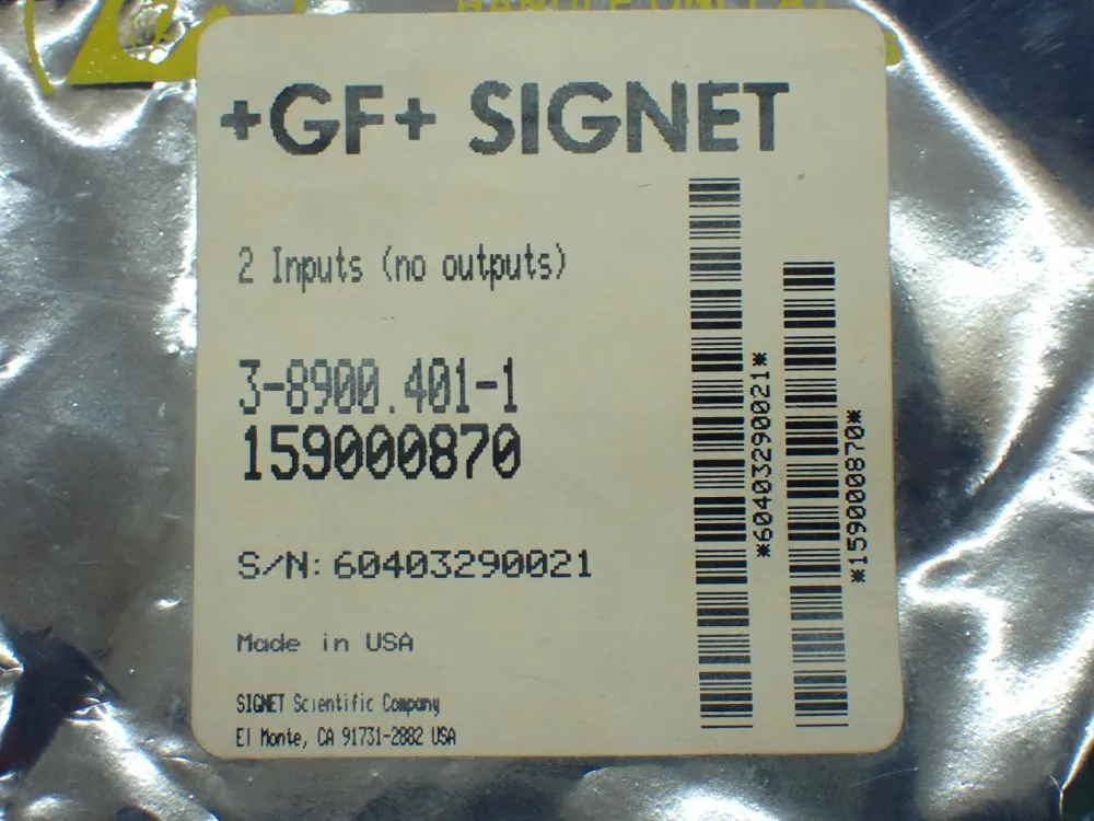 +gf+ Signet Input/output Module. - 3-8900.401-1