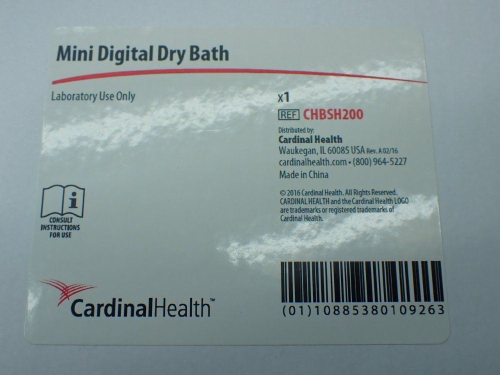Cardinal Health Mini Digital Dry Bath - Bsh200