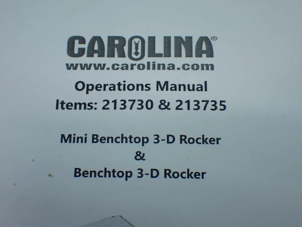 Carolina Blot Rocker 3d Mini Benchtop 3-d Rocker - 213734