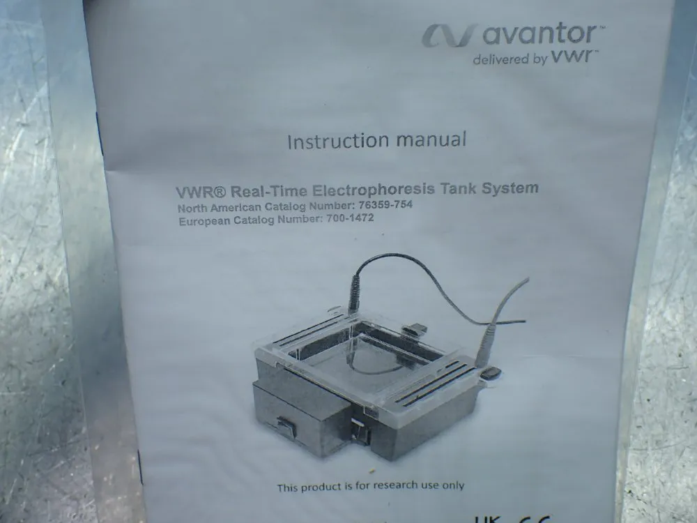 Vwr Real-time Elctrophoresis Tank System - 76359-754