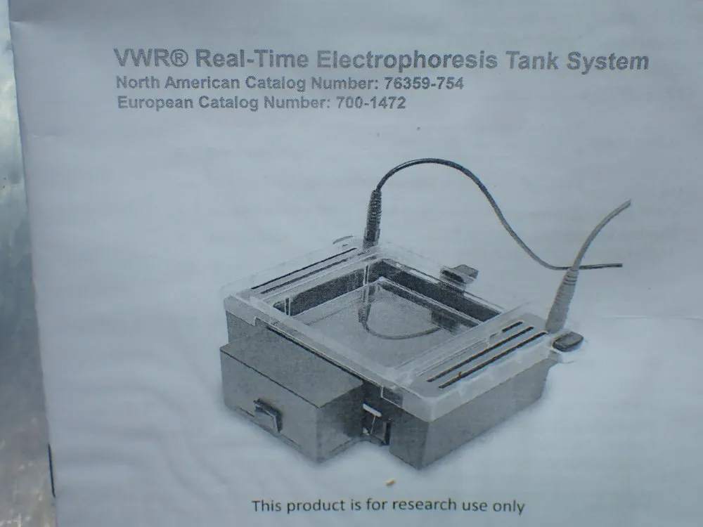 Vwr Real-time Elctrophoresis Tank System - 76359-754