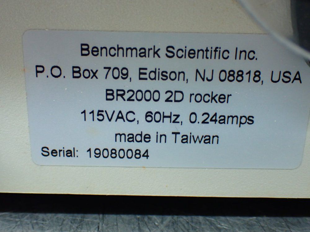 Benchmark Scientific 2d Rocker Plate Unit - Br2000