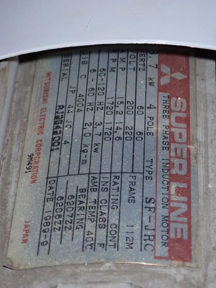 Mitsubishi 3.7 Kw Motor - Sf-jrc
