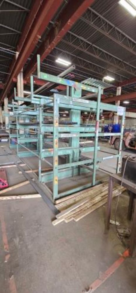 Steel Storage System 82 3/4" Roll Out Racking