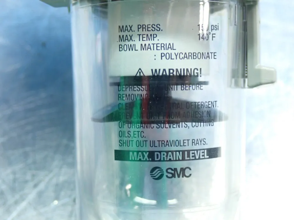 Smc 3/8 Port Size, Npt Thread 7-125psi Integrated Filter Regulator - Aw30-n02-z-b