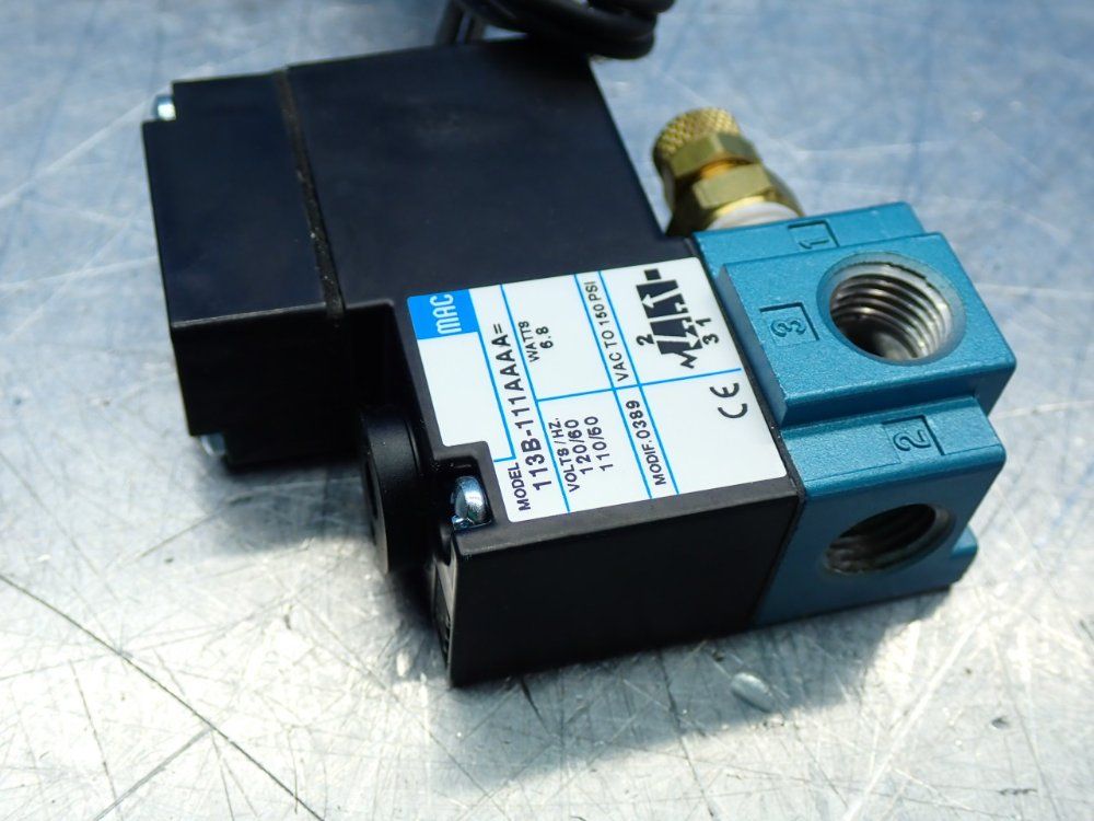 Mac 3-way 100-series Solenoid Valve Unit - 113b-111aaa