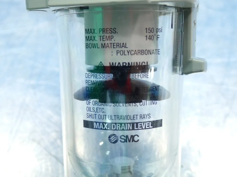 Smc 3/8 Port Size, Npt Thread 7-125psi Integrated Filter Regulator - Aw30-n02-z-b