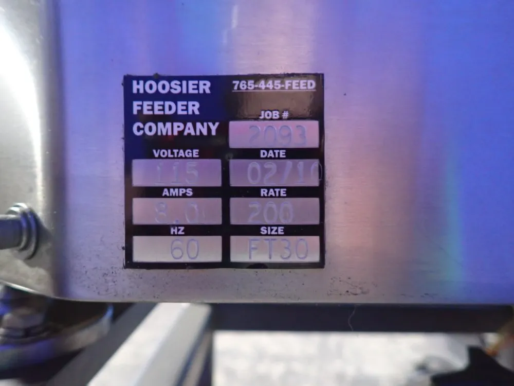 Hoosier Feeder Co. 40" Centrifugal Feeder System