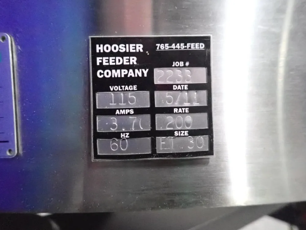 Hoosier Feeder Co. 40" Centrifugal Feeder System - Ft30-1lss